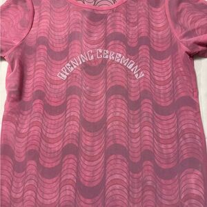 Opening Ceremony Pink Wave Mesh Logo Tee